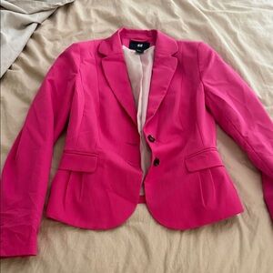 H&M Women’s Hot Pink Tailored Blazer Jacket